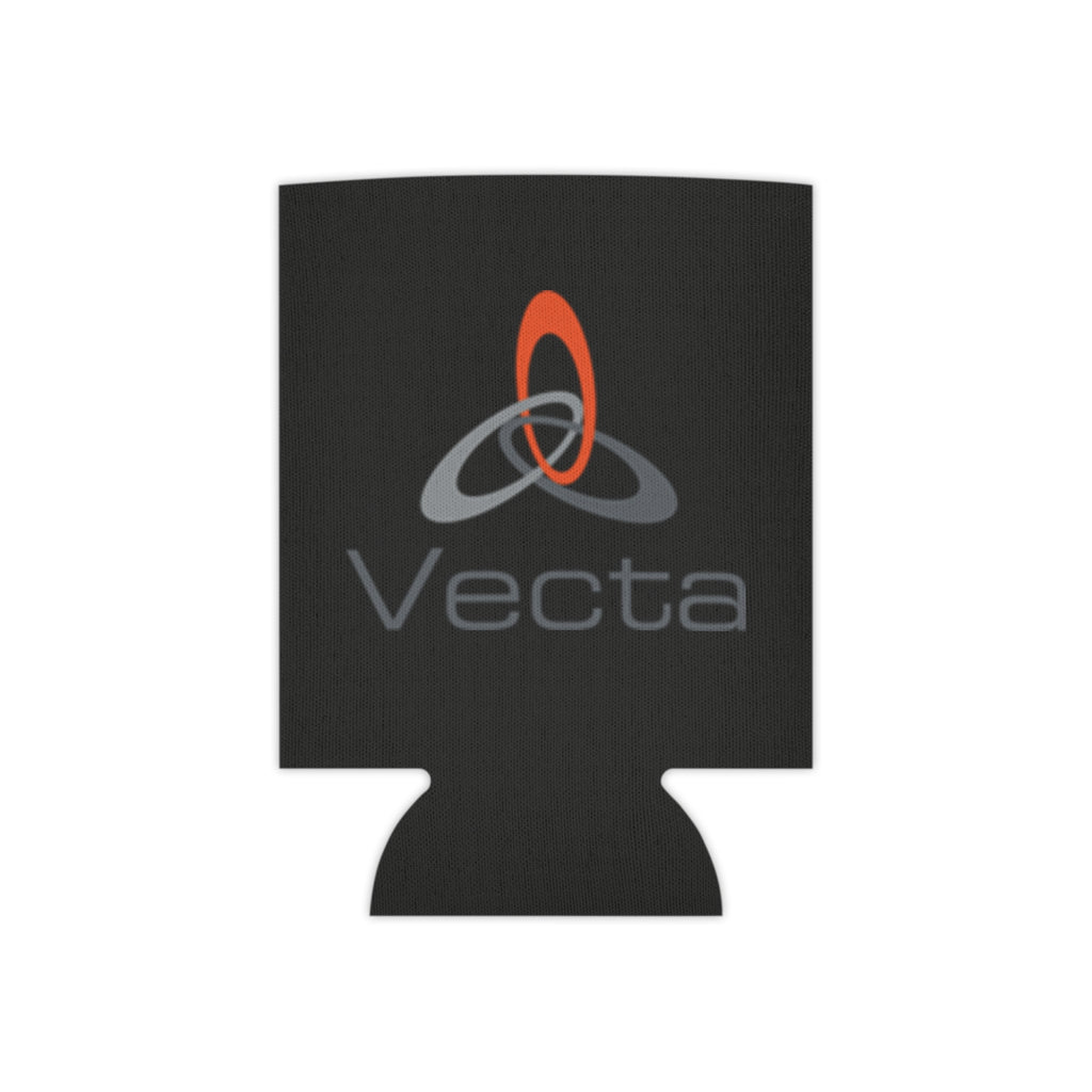 Vecta logo Can Cooler | neoprene drink koozie, black