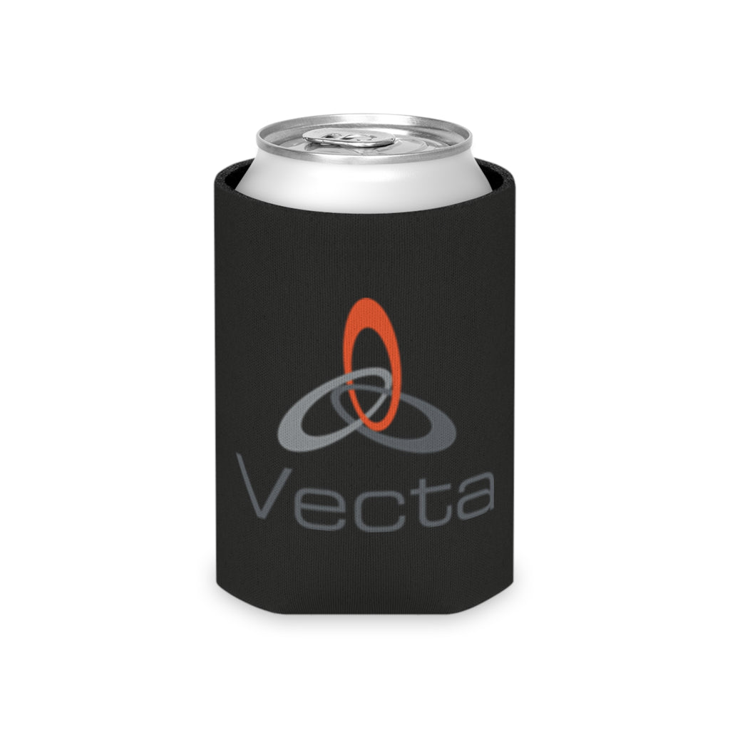 Vecta logo Can Cooler | neoprene drink koozie, black