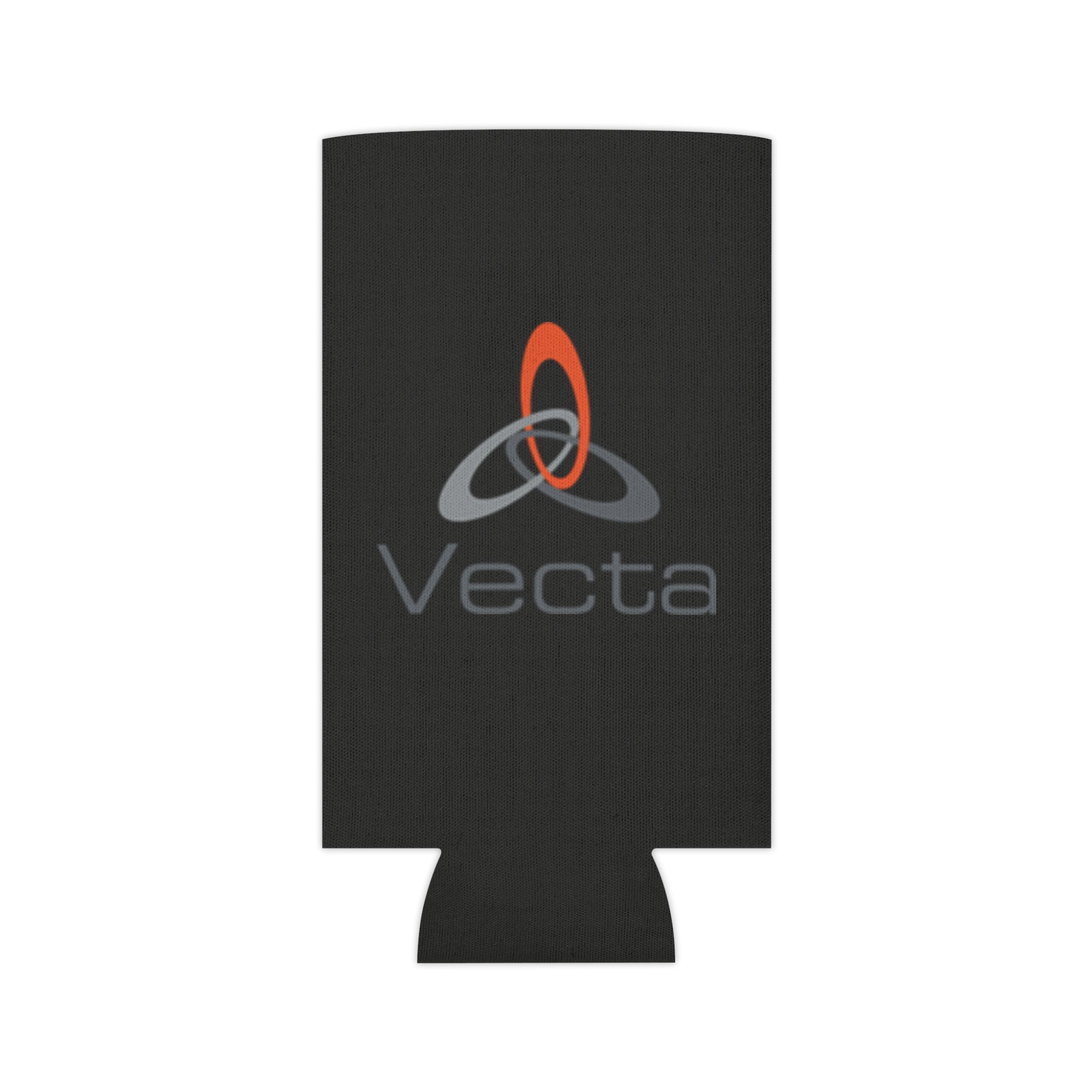 Vecta logo Can Cooler | neoprene drink koozie, black